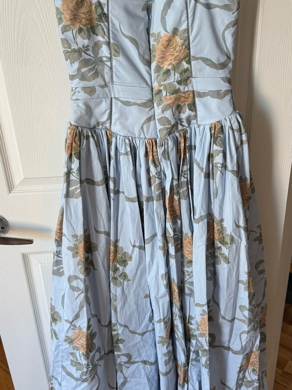 House of CB Blue Ysabella Floral Maxi Sundress - Picture 3 of 4